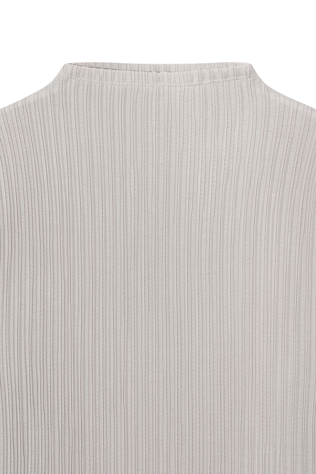 르917 AUBE PLEATS MOCKNECK LS TOP [LIGHT GREY] 상품 이미지 2