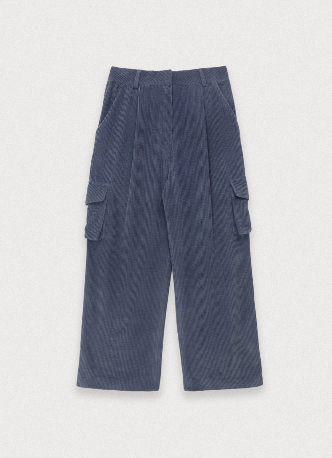 포에토 BOWL WINTER CORDUROY PANTS - BLUE GRAY 상품 이미지 1