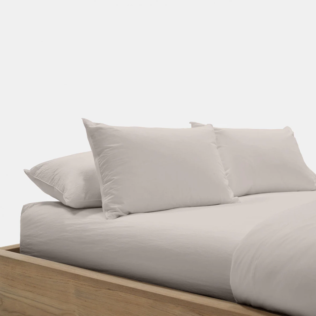 제임스펄스 Set Of 2 Cotton Pillow Shams - Oyster 상품 이미지 1
