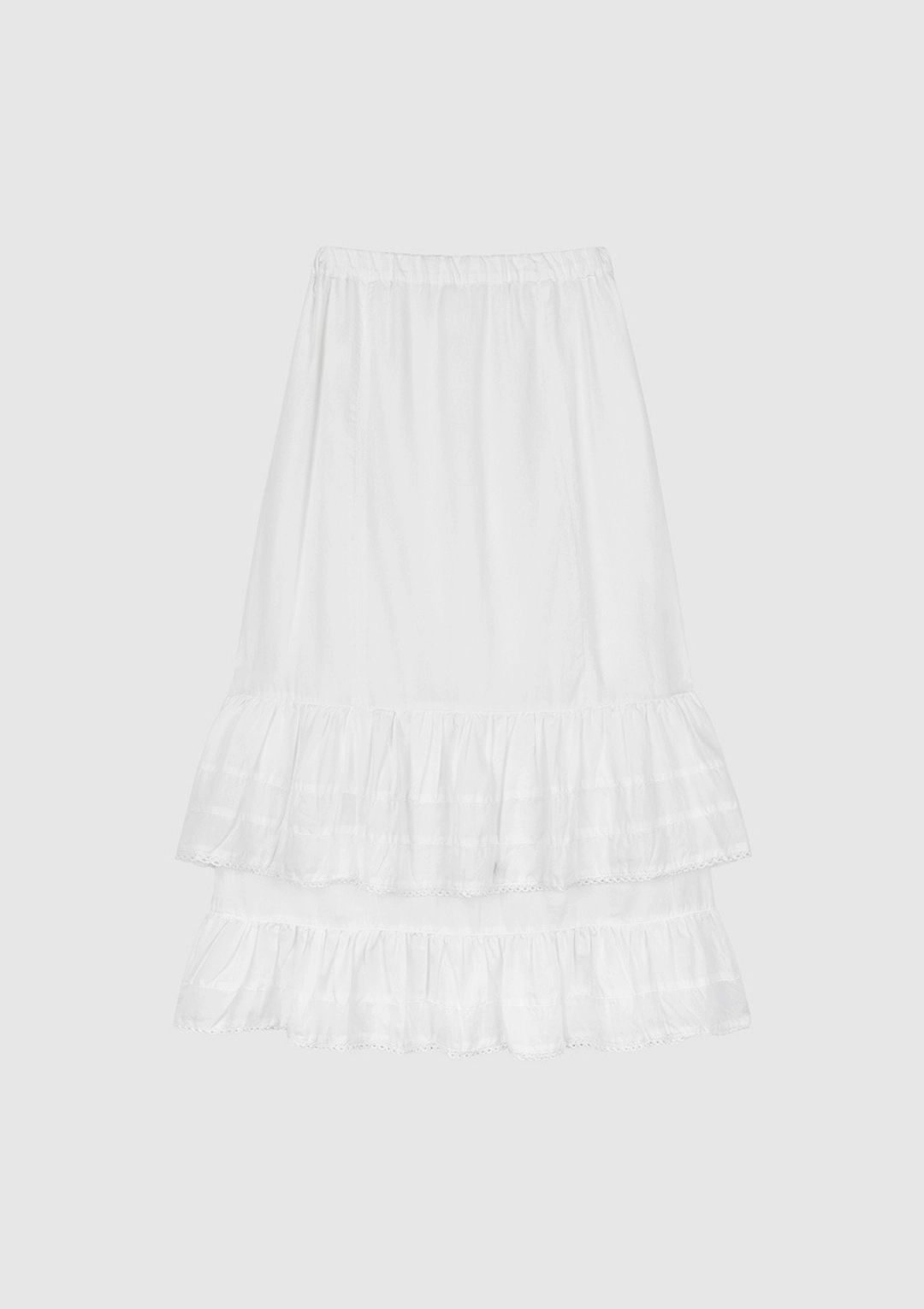 오픈도어 Linen frill skirt Ivory 상품 이미지 1