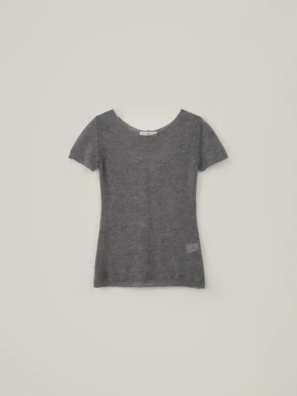 Kid Mohair Half Knit - Gray