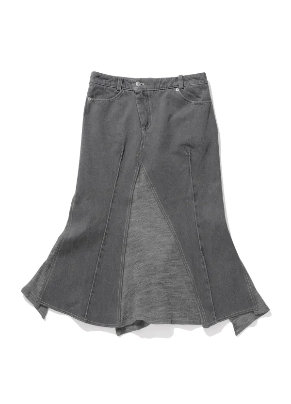 Layered Hybrid Skirt, Ash