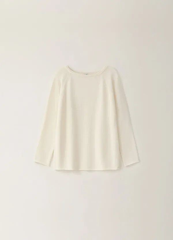 Paper Raglan Long Knit - Ivory