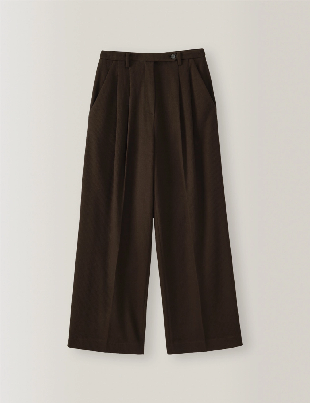 노미나떼 Soft Haze Wide Pants (Brown) 상품 이미지 1