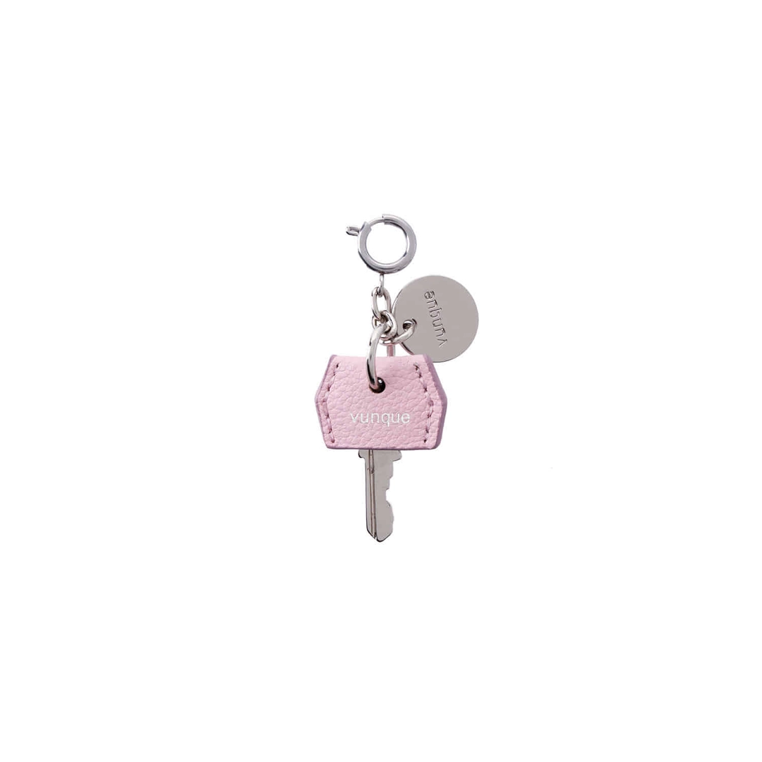 분크 Leather Key Charm Piccolo (레더 키 참 피콜로) Powder Pink 상품 이미지 1