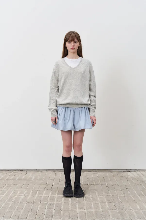 Cloudy Balloon Mini Skirt - Cloudy Blue