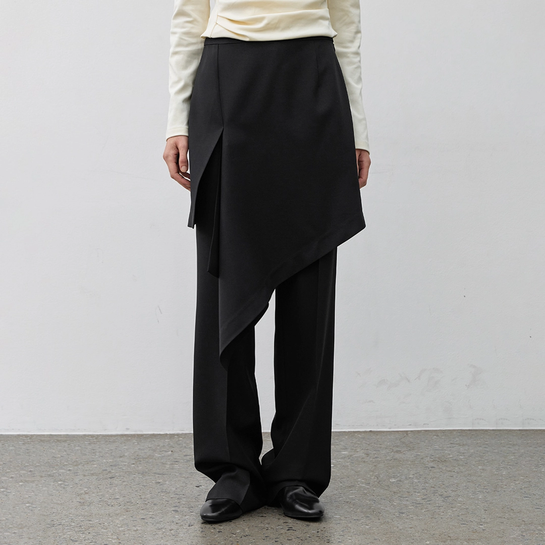 아뜰리에 나인 (PT-5700)TAUBE SKIRT LAYERED PANTS S 상품 이미지 2