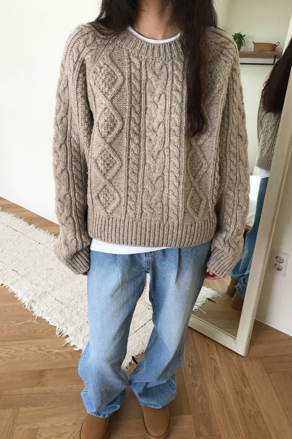 (시즌오프) My Nana Sweater / Cocoa