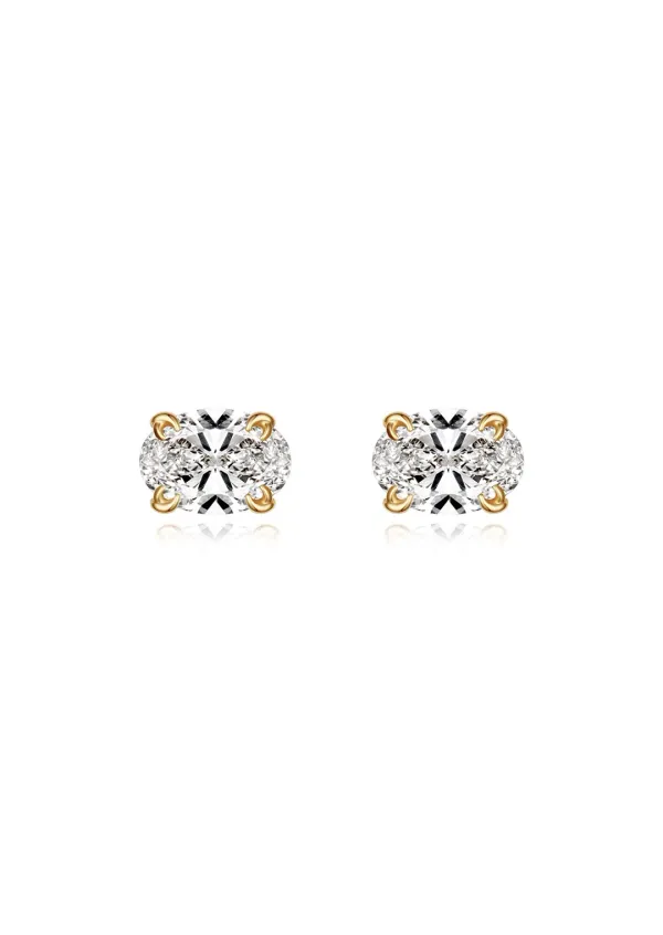 [G] 1CT Oval Diamond Studs