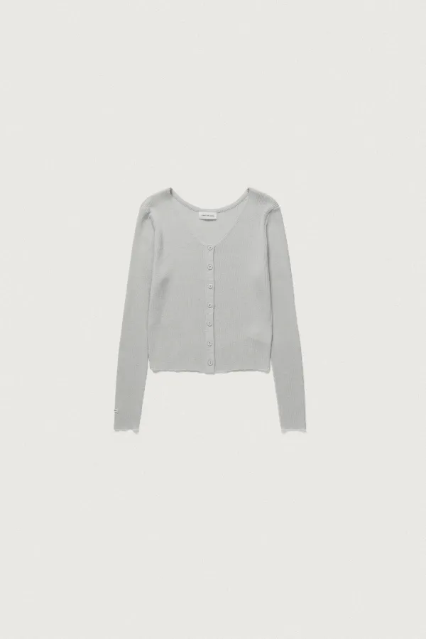 TWO-WAY LAYERED CARDIGAN SETUP [GRAY]