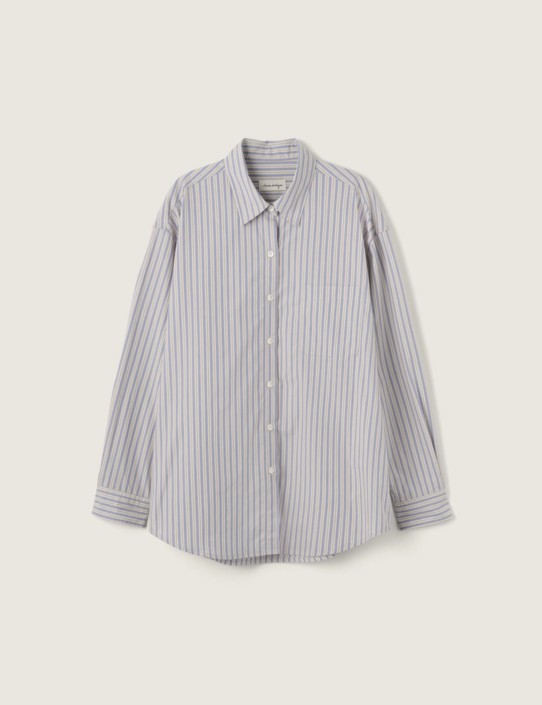 시엔느 Haber Stripe Shirt (Beige) 상품 이미지 1