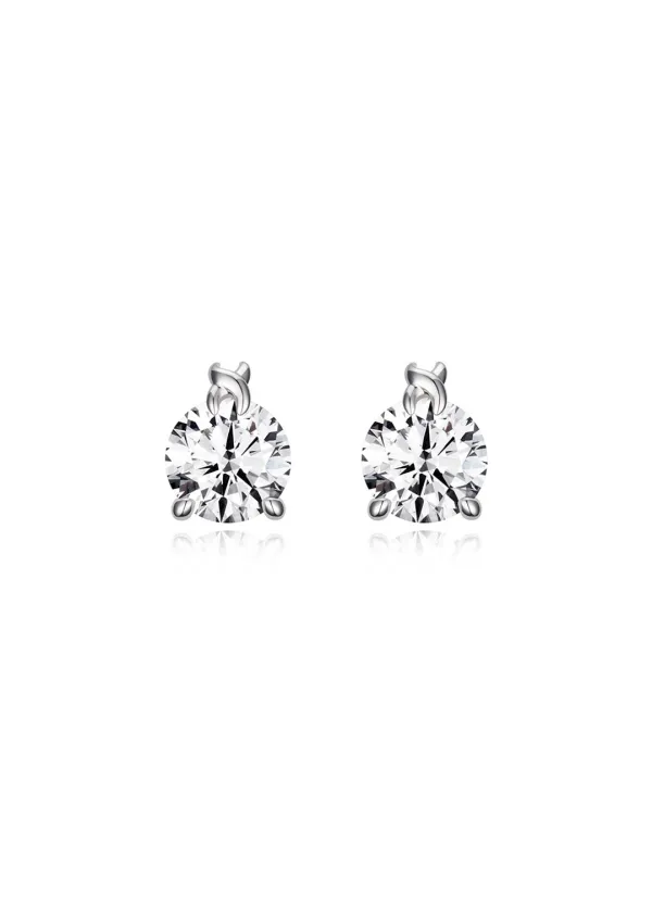 [G] 1CT Round Diamond Studs