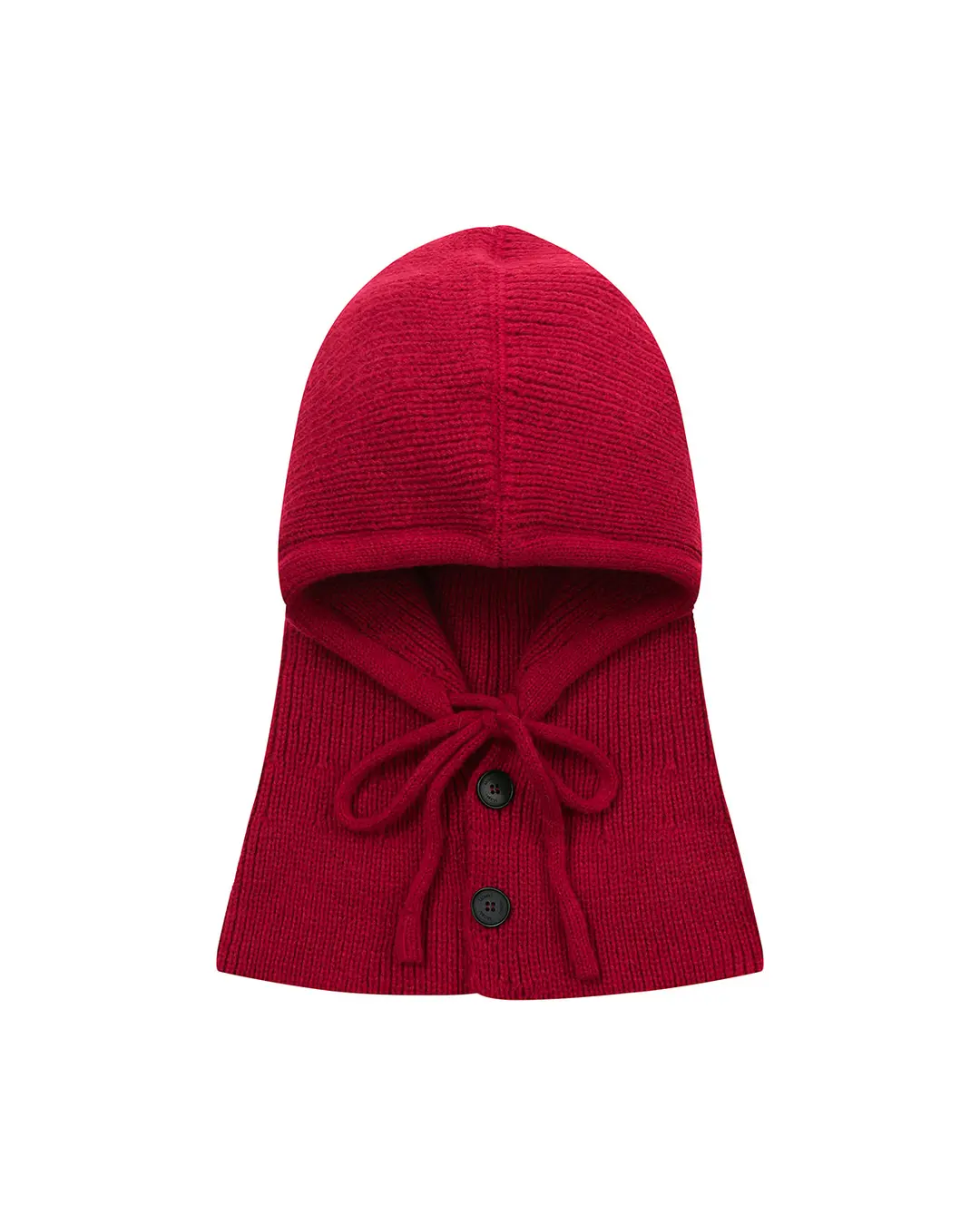 미세키서울 Two button hoodie balaclava RED 상품 이미지 3