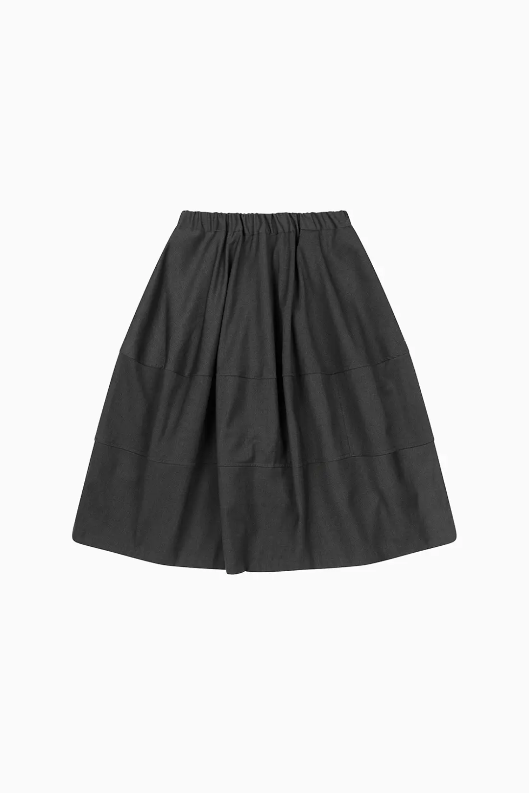 오헤시오 BALLOON BANDING MIDI SKIRT, CHARCOAL 상품 이미지 3