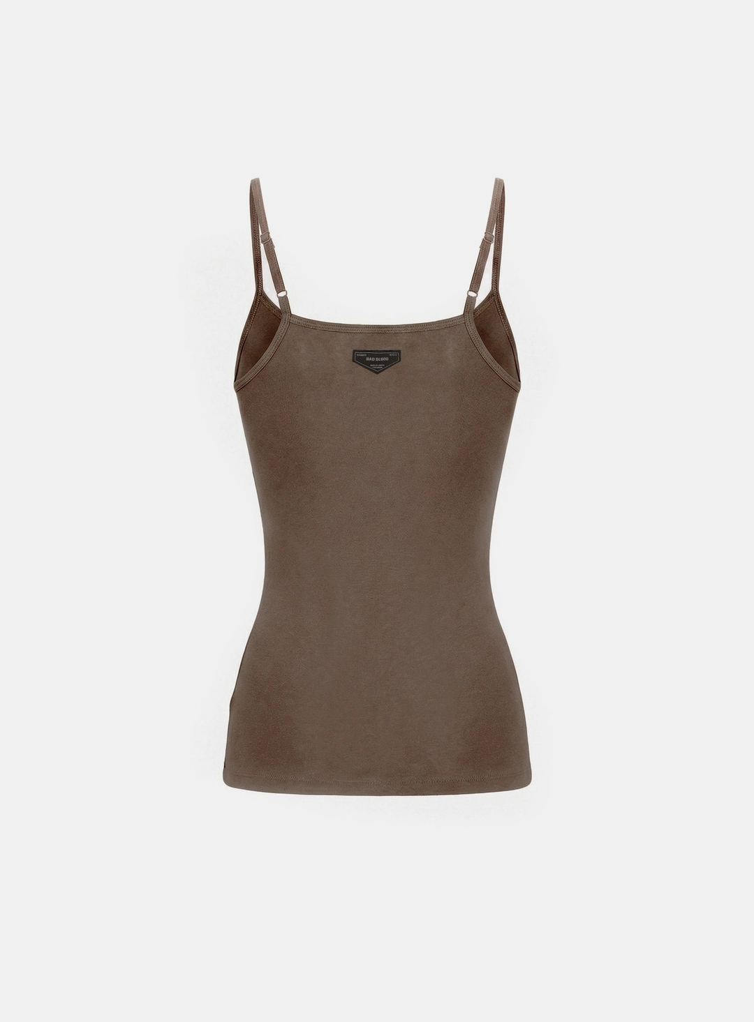 배드블러드 [w-tnk26-006] BS Cotton Jersey String Tank - Brown 상품 이미지 2