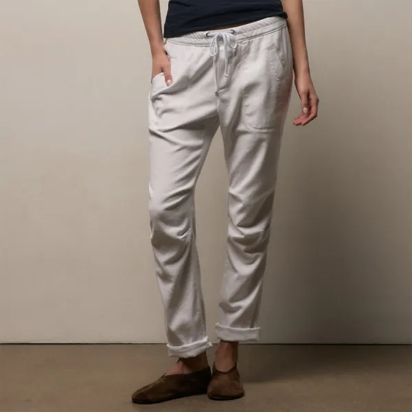 Soft Drape Pant - White