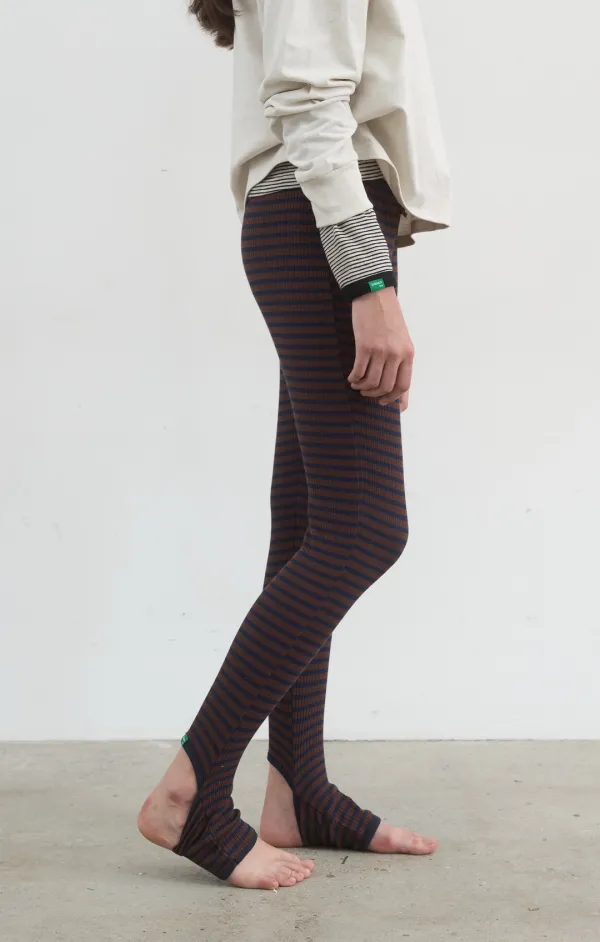 421. Heel Open Leggings_Brown