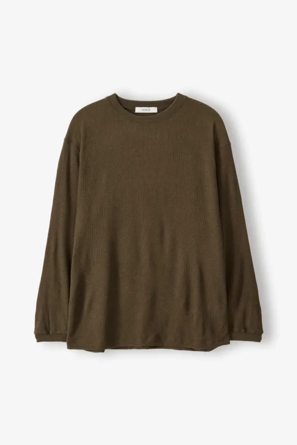 Soft Waffle Tee (Brown)