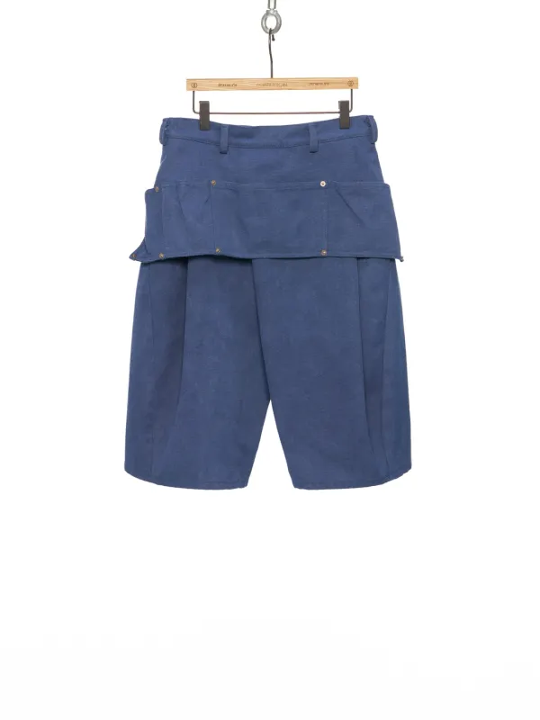 FW25 BLUE KANGAROO POCKET SHORTS