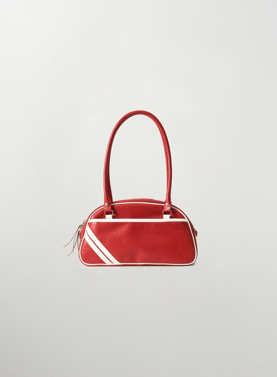 세터 [신예은 Pick] Lawton Contrast Bowling Bag - Red 상품 이미지 3