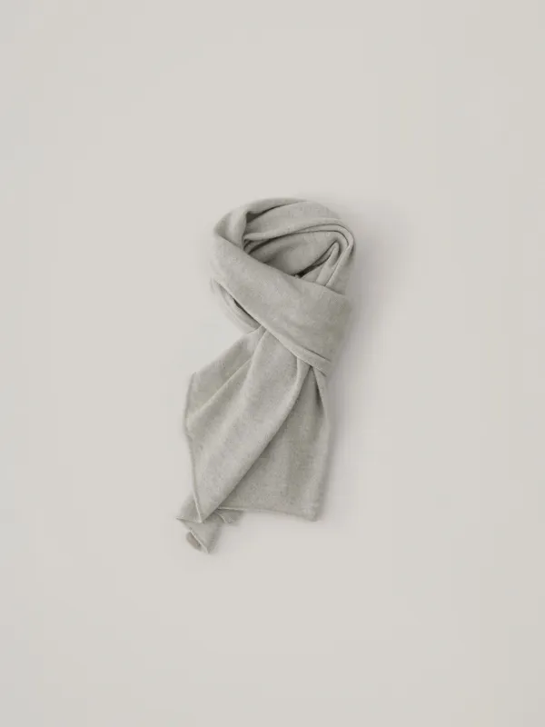 [10.2 예약 배송] Basic Wool Knit Scarf - Light Gray