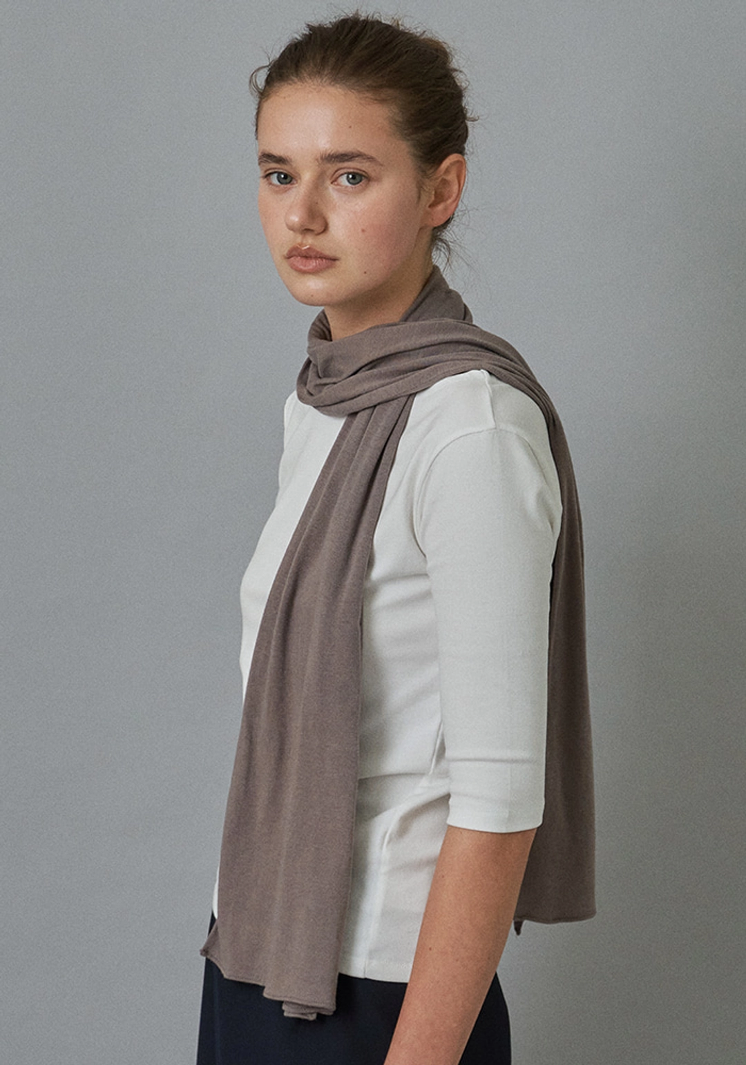 이브세이지 [7차 리오더] Cotton scarf (Brown) 상품 이미지 2
