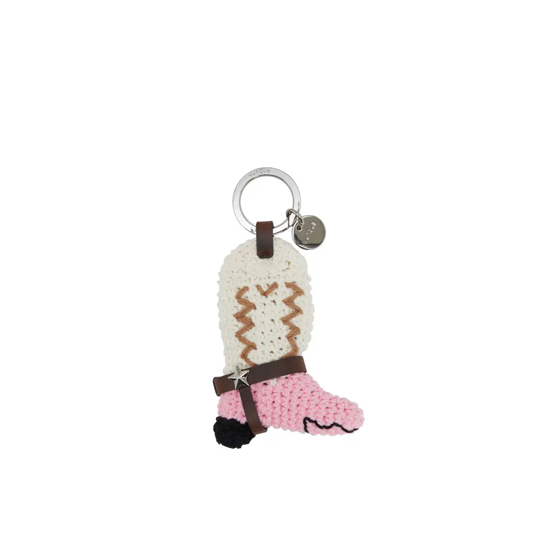 분크 [아울렛] Crochet Western Boots Charm (크로셰 웨스턴 부츠 참) Pink 상품 이미지 2