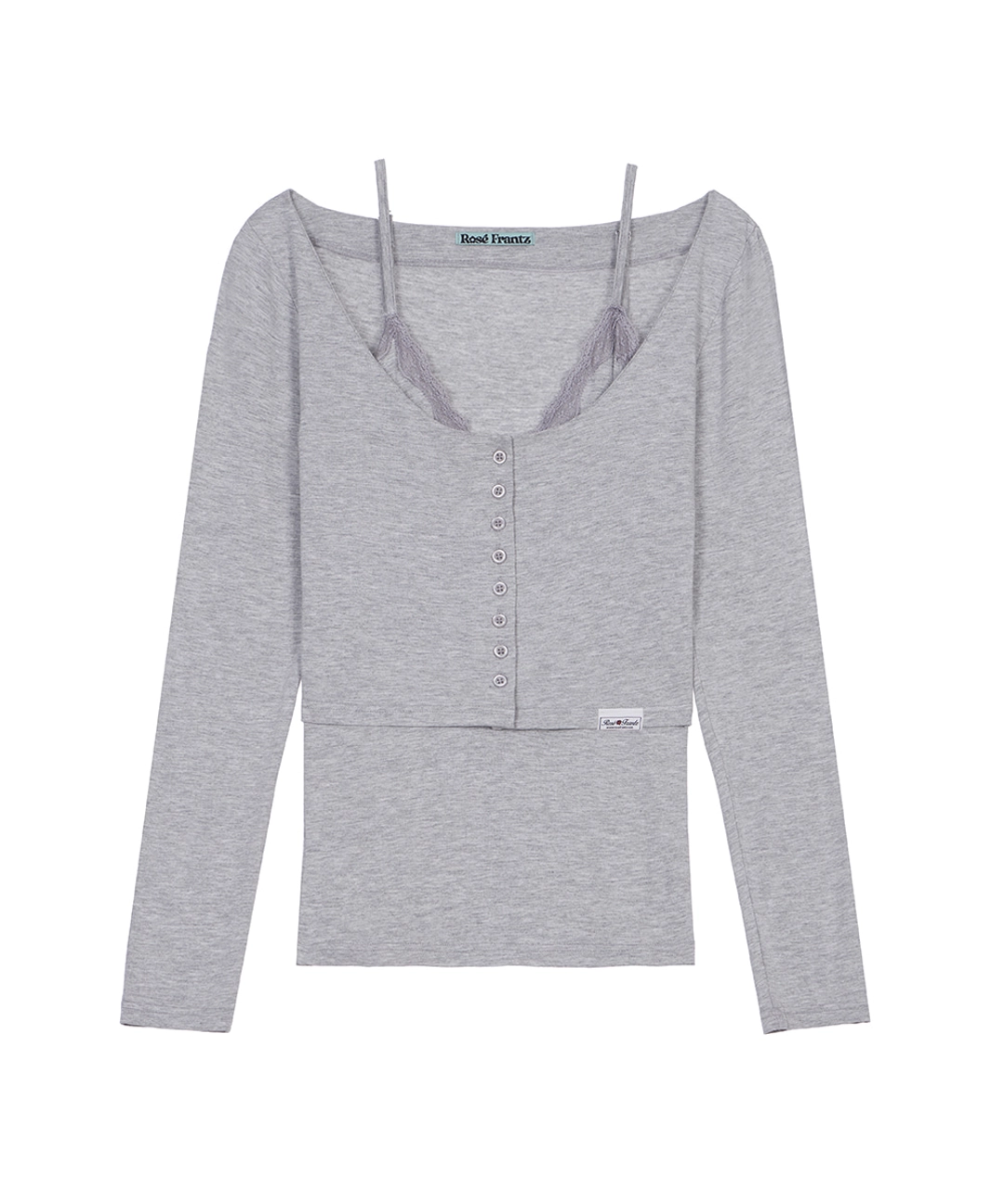 로제프란츠 Edge Cardigan Sleeveless Set [Gray] 상품 이미지 3