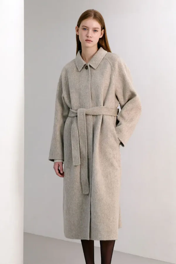 Carolyn raglan handmade coat_oatmeal