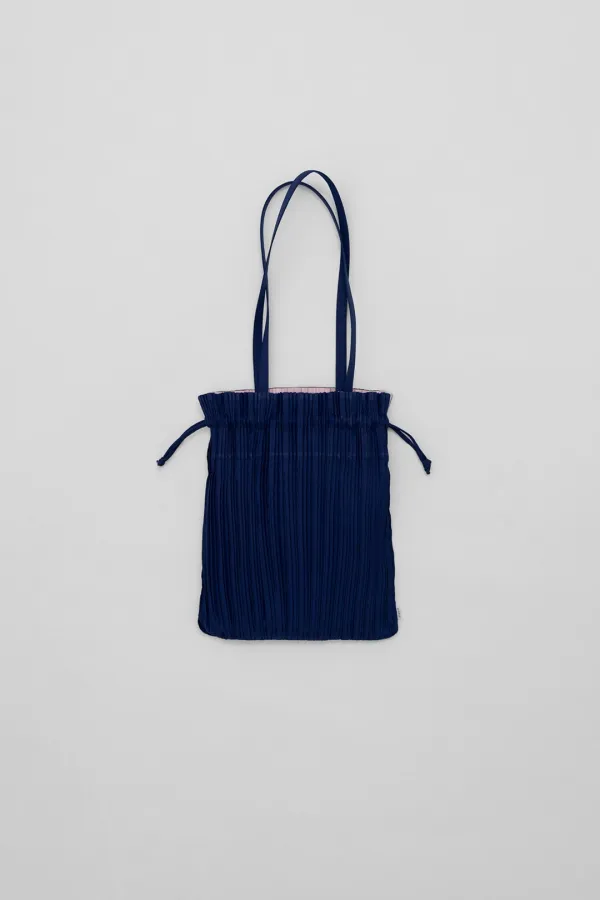 a pleats bag (navy)