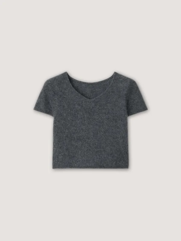 [2nd] Hairy Wool Knit - Charcoal
