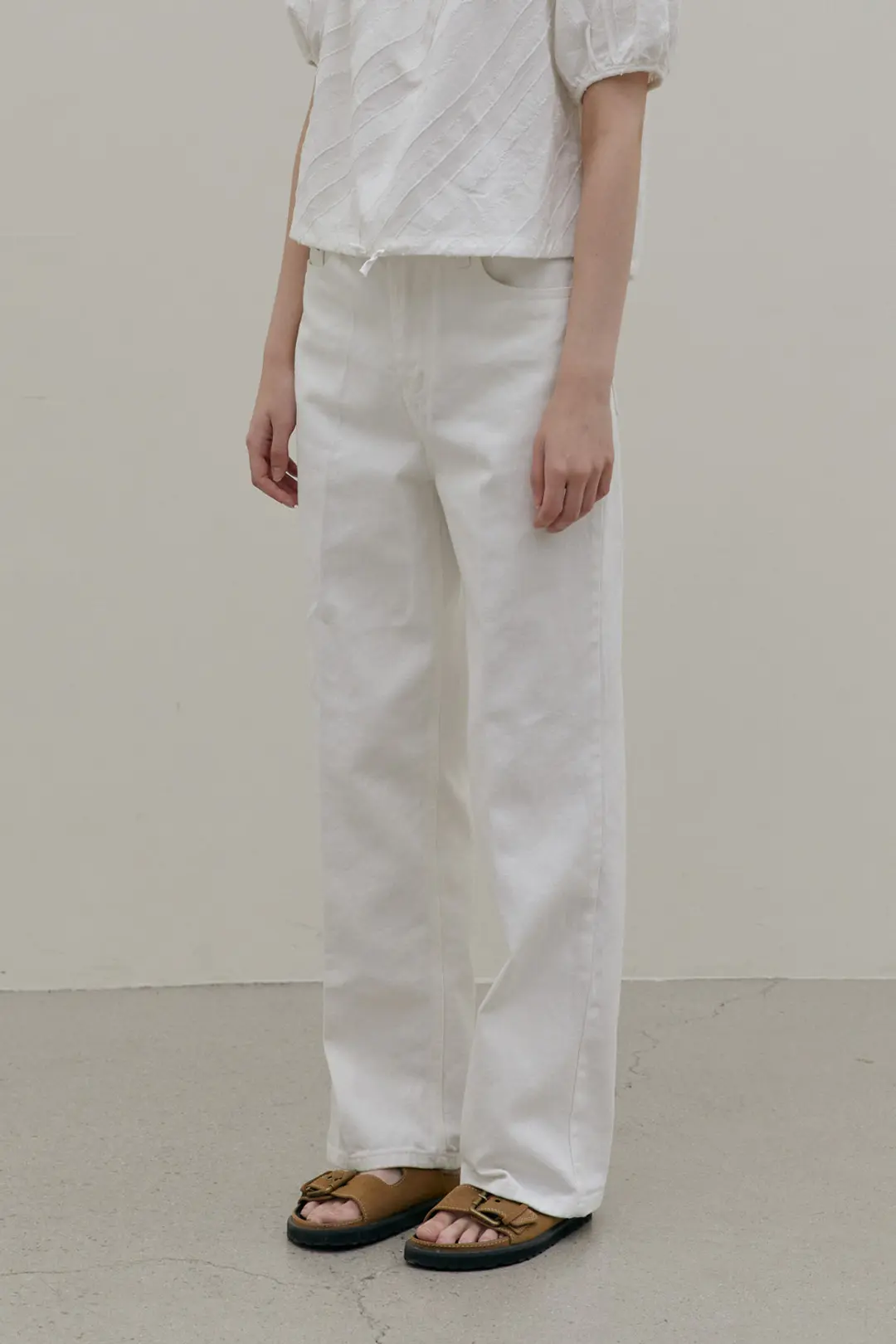 오브오브 [5차] Lei white denim pants 상품 이미지 3