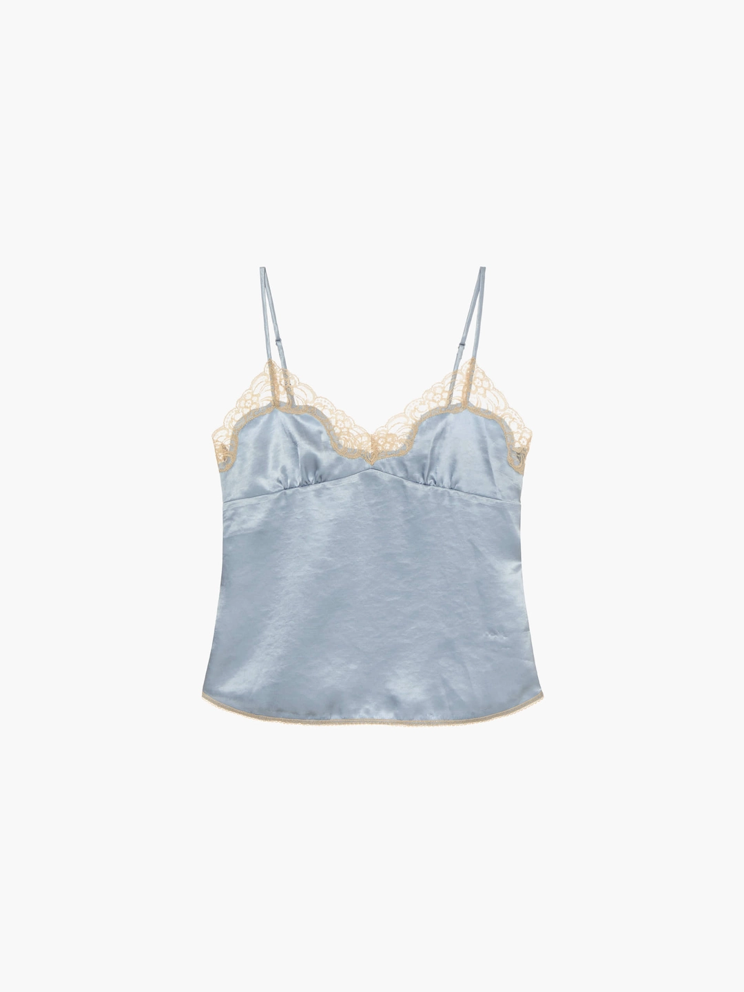 마지셔우드 LACE SLEEVELESS TOP_sky blue 상품 이미지 1