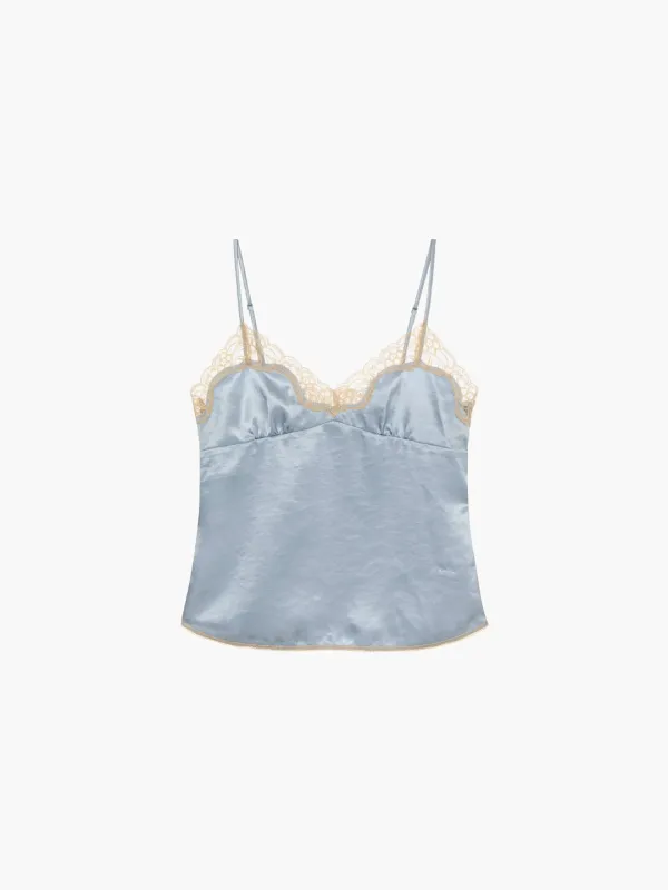 LACE SLEEVELESS TOP_sky blue