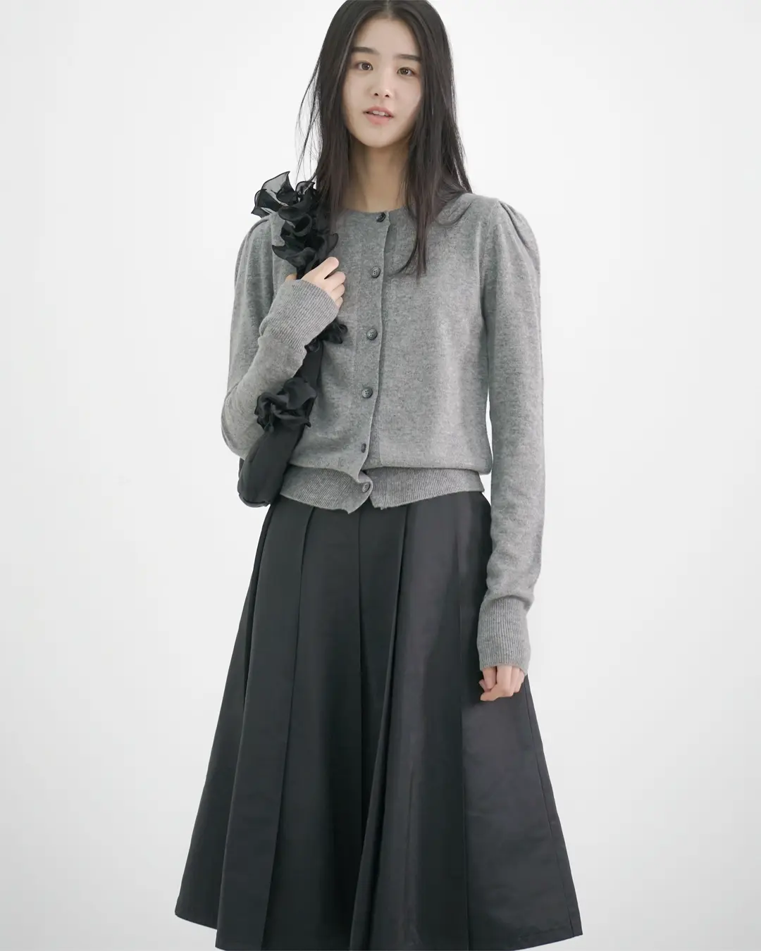 유노이아 basic puff cardigan 상품 이미지 2