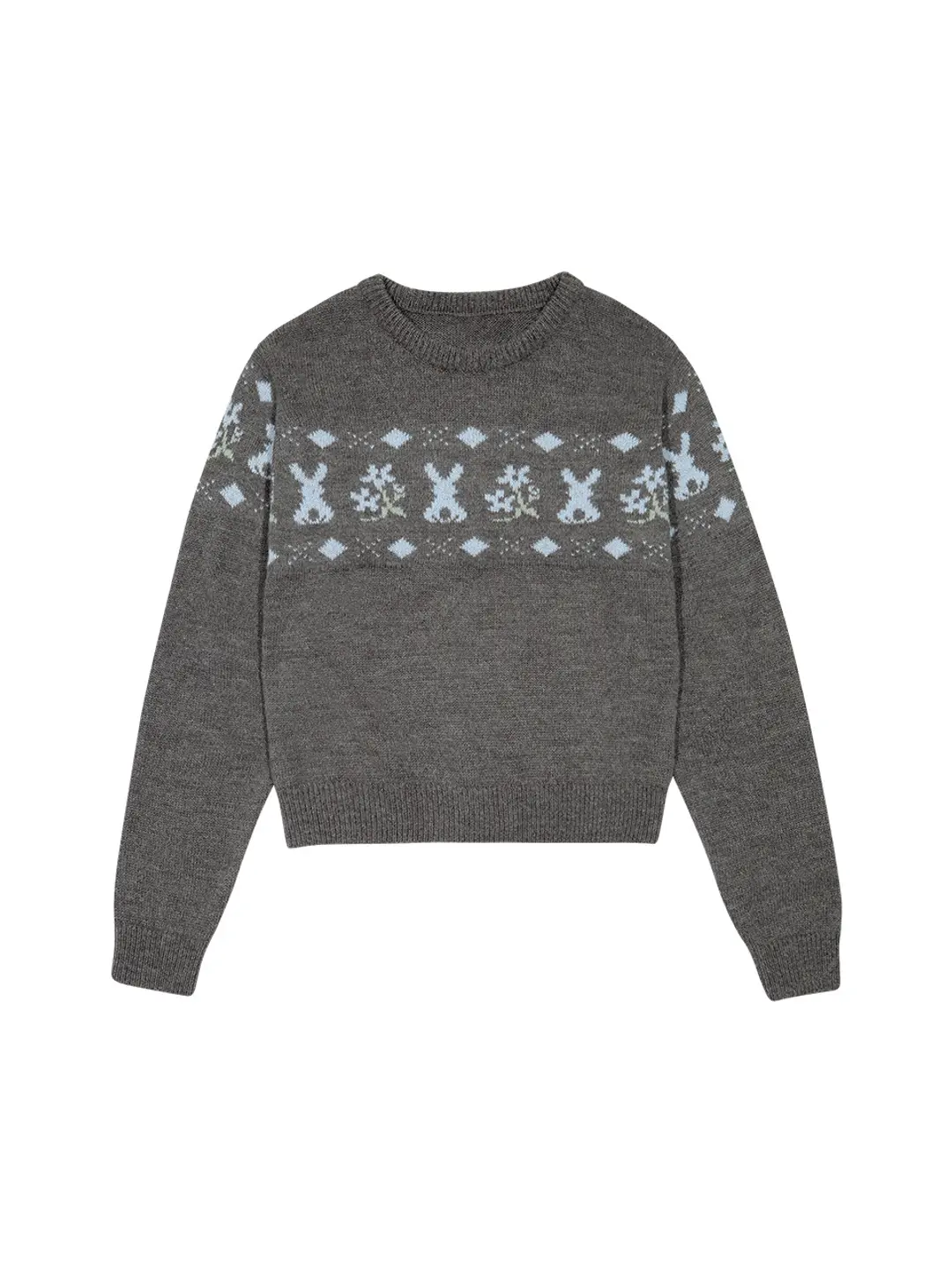 마가린핑거스 RABBIT WOOL SWEATER (GREY) 상품 이미지 3