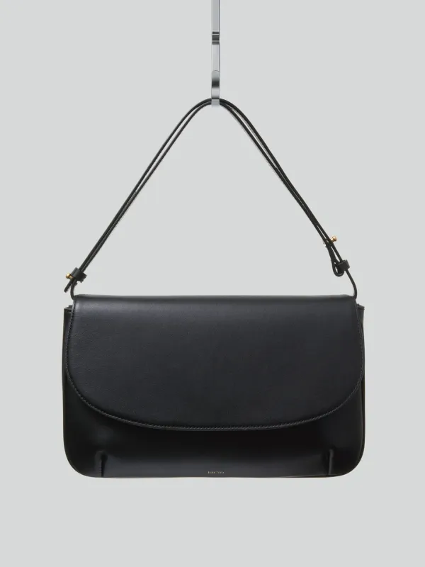 VINTAGE FLAP BAG MEDIUM (BLACK)