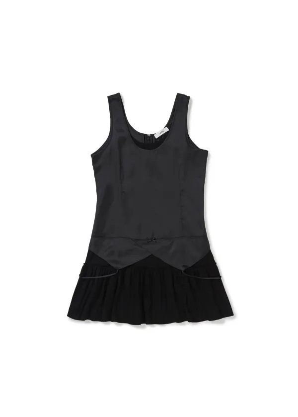 LAYERED SLIP DRESS (BLACK)