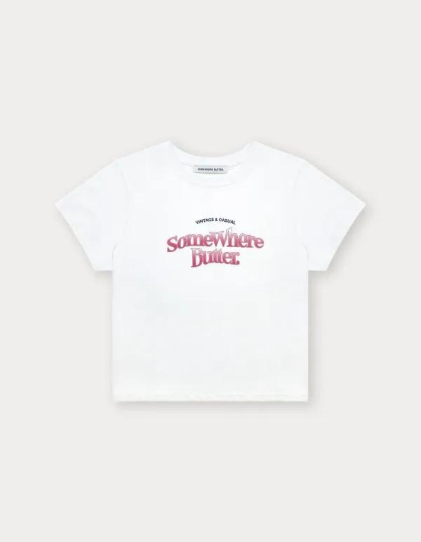 Gradation Wave Logo Top - Ivory