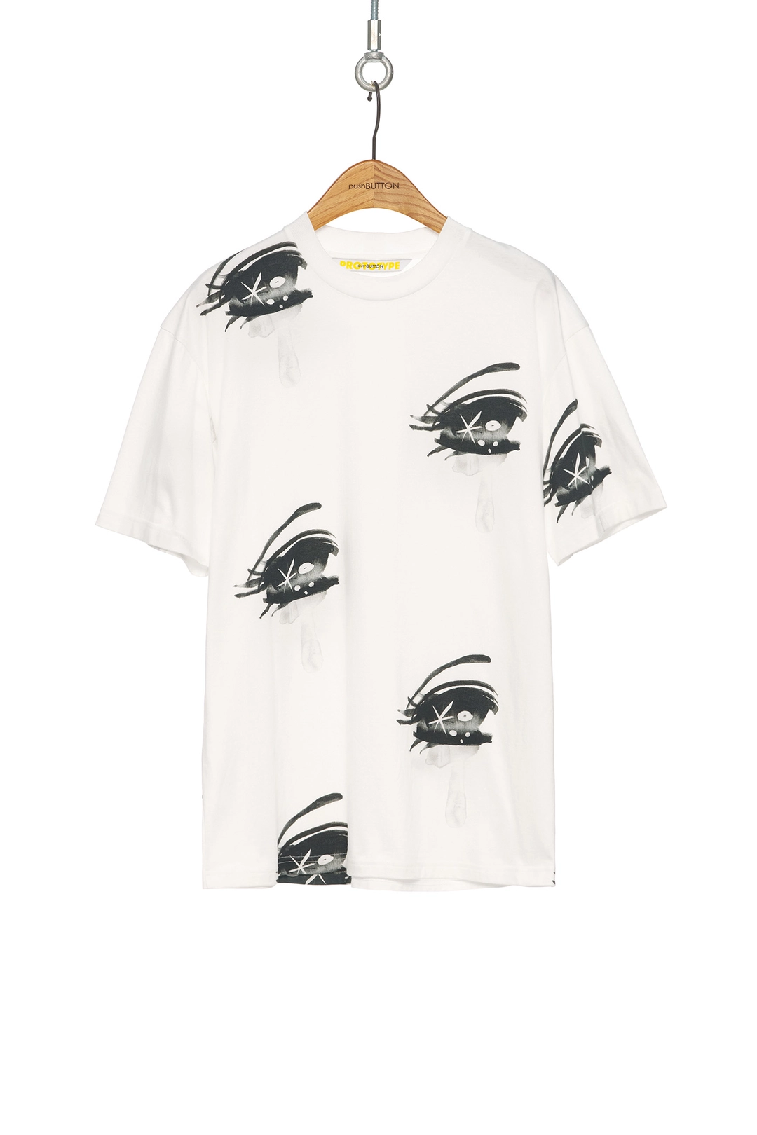푸쉬버튼 SS25 CRYING EYES GRAPHIC T-SHIRT 상품 이미지 3