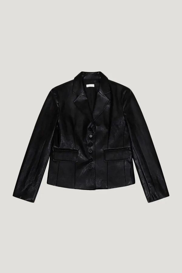 Curve Leather Jacket