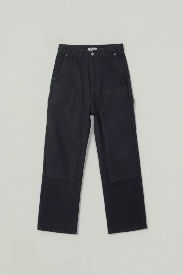 CALEB STITCH COTTON PANTS_NAVY