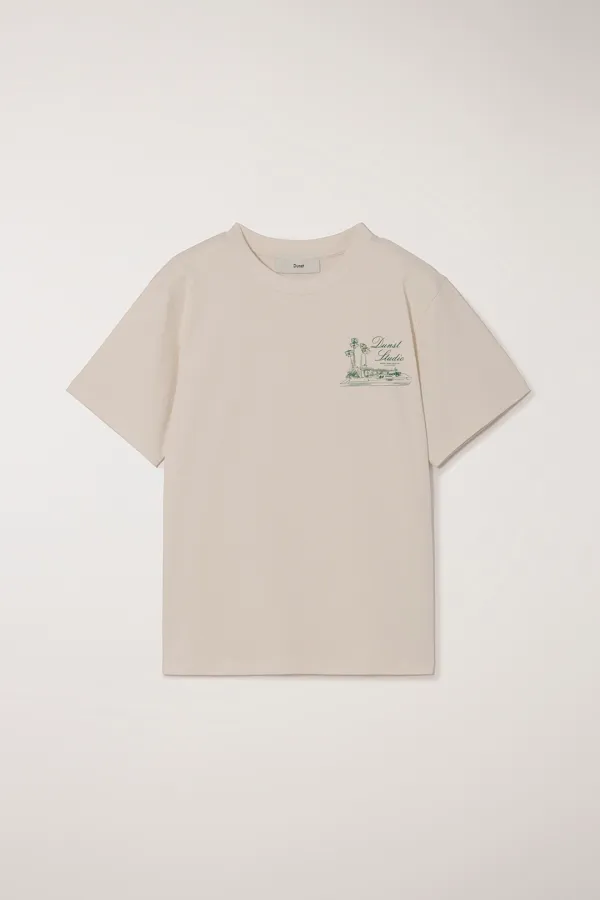 UNISEX SUMMER HOLIDAY T-SHIRT CREAM
