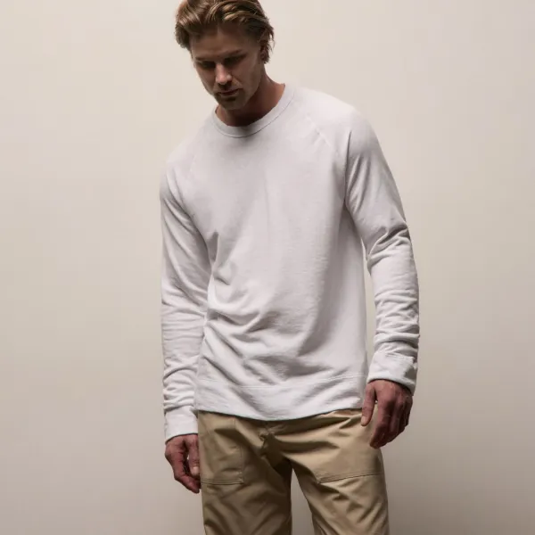 Vintage French Terry Sweatshirt - White