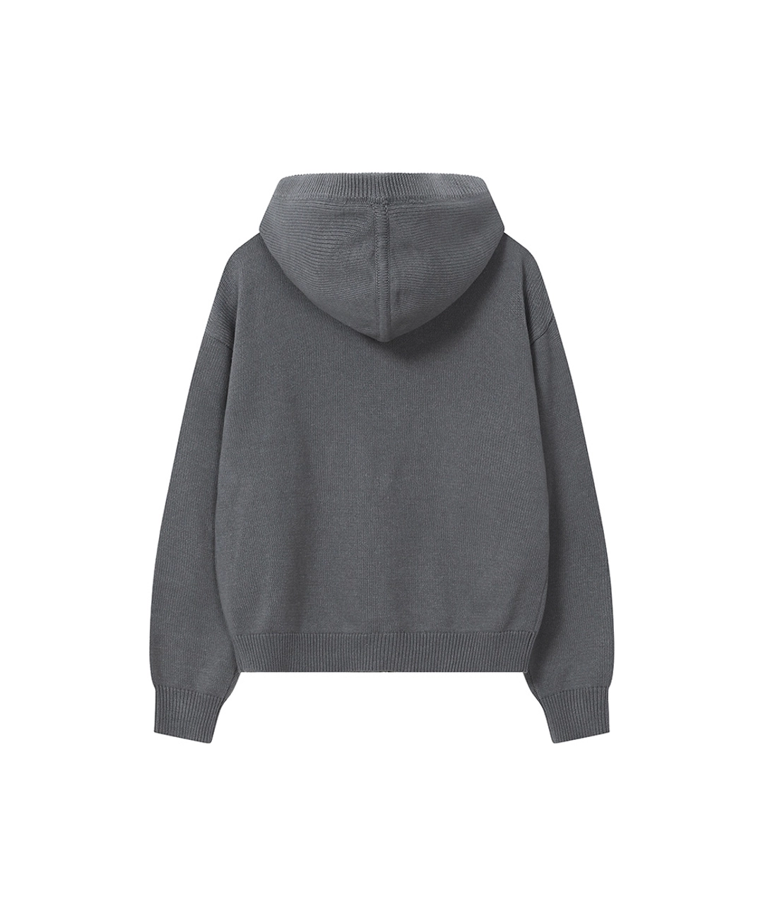 미세키서울 Logo knit hoodie zip-up CHARCOAL 상품 이미지 3