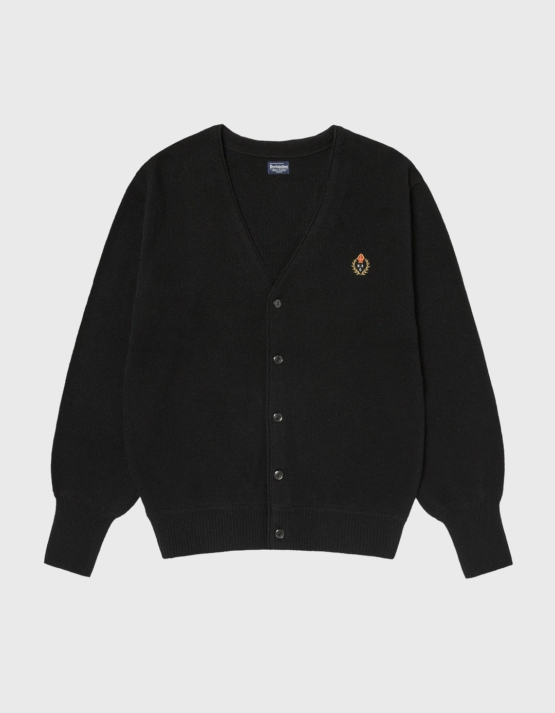 헤리티지플로스 CREST TASMANIA WOOL CARDIGAN / Black 상품 이미지 1