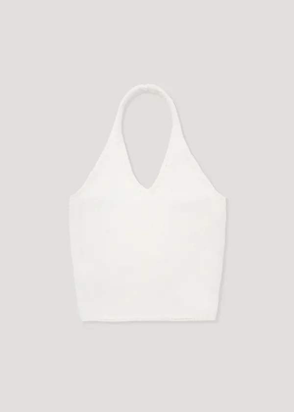 [6th] Halterneck Knit Sleeveless Top_Cream