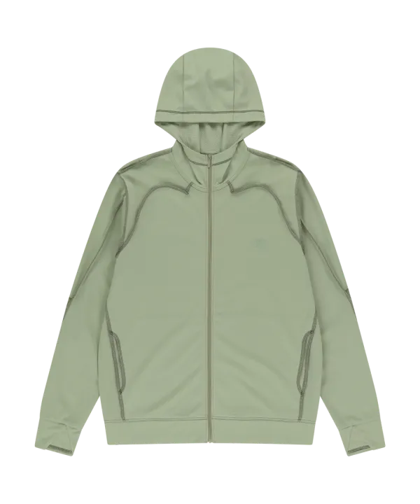 OVERLOCK MESH ZIP-UP [LIGHT GREEN]