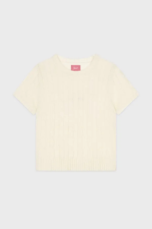 Sinoon Logo Twisted Knit (Cream)