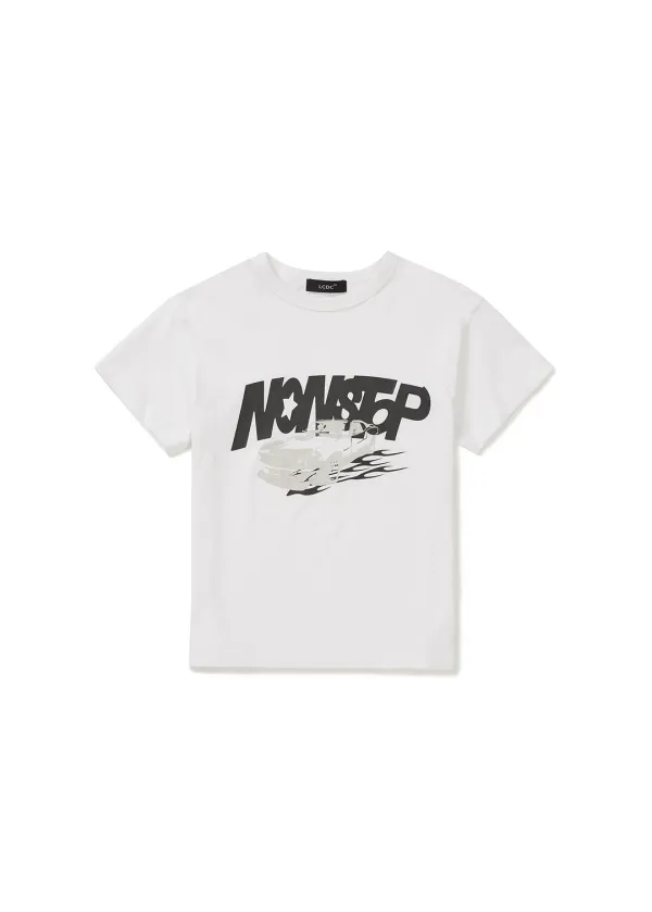 NONSTOP PRINT T-SHIRTS (WHITE)